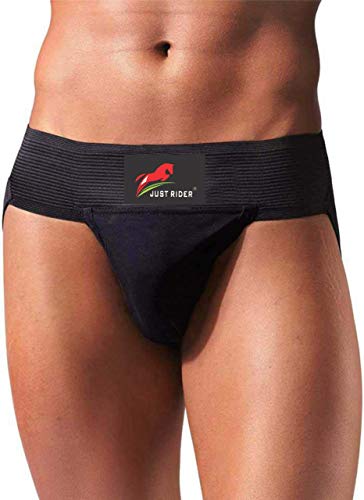 Image of JUST RIDER Gym Cotton Supporter with Cup Pocket Athletic Fit Brief Multi Sports Underwear Outdoor Inner and Wear Soft Underpants