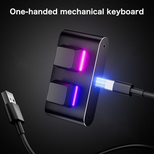 Teclado Macro de 2 Teclas con Conexión Tipo C para Oficina y Programación 5