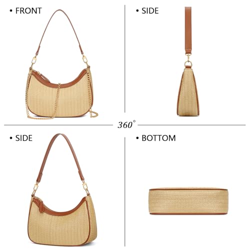 Image of KKXIU Shoulder Bag for Women Cute Hobo Purses and Handbags Retro Clutch Underarm Purse | Cute