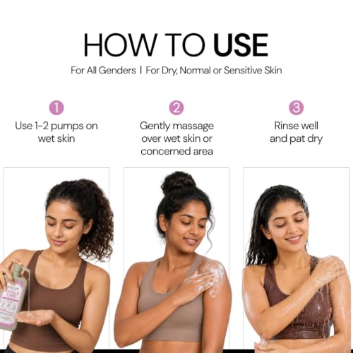 Image of Gentle Daily Body Cleanser, Soap-Free pH 5.5 Body Wash with Aloe Vera, Colloidal Oatmeal, Allantoin & Panthenol | For Normal, Oily, Combination & Sensitive Skin | Sulphate Free, Fragrance Free Body Wash for Men, Women, Boys, Girls & Teens | 400ml | Clarity Labs