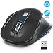 Wireless Mouse, RATEL 2.4G USB Wireless Ergonomic Mouse Computer Mouse 6 Buttons Laptop Mouse USB Mouse with Nano Receiver 2400 DPI 5 Adjustment Levels Cordless Wireless Mice for Windows-Blue