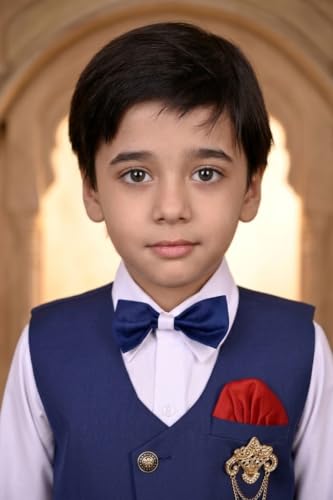 Image of 3-Piece Shirt, Trouser, Waistcoat with Bow-Tie Boy's Suit Set for Party, Wedding, Birthday VC405