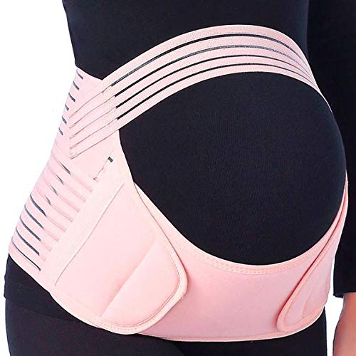 MotherlyMotherly Belly Supporting Maternity Belt for Pregnancy (Pink, XX-Large)