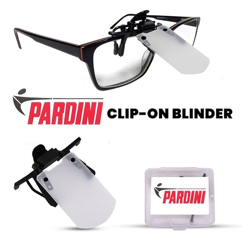 Image of Pardini Clip-on Blinder for Shooting & Archery (Translucent) | ISSF Standard Italian Eye Blinder for Glasses & Goggles | Easy Attachment | Reduces Distraction & Enhances Focus | Lightweight & Durable