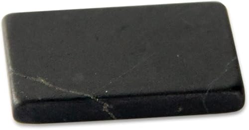 Karelian Heritage Placa adhesiva de piedra de shungite genuina sin pulir  Protector de teléfono celular Shungite Tile 0.591x0.984 in (0,6x1
