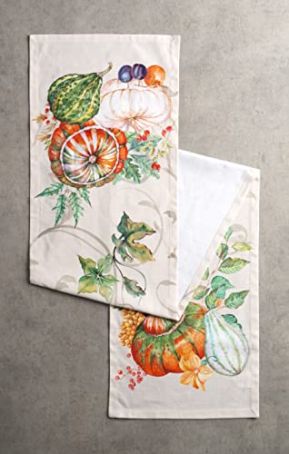 Maison d' Hermine Table runner 100% Cotton Single Layer Table Runners 180 CM long for Christmas Decorations Home Kitchen Dining Party Wedding Bridal Shower (Lumina - Image 2