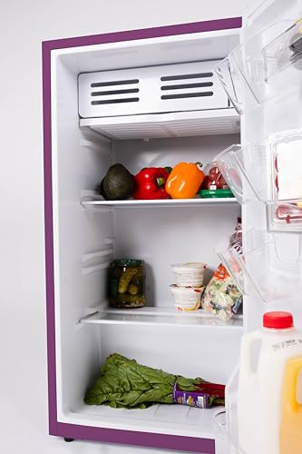 Image of Frigidaire Refrigerator-Retro Mini Fridge Energy Saving-Adjustable Thermostat Control- Ideal for Dorm, Office, RV, Garage, Apartment 3.1 Cu Ft, PLUM
