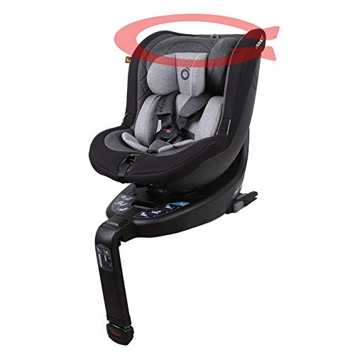 Siège auto I-Size O3 LITE pivotant 360° – 40-105 cm – NADO x MIGO (Gris foncé)