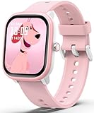 Roffnet Kids Smart Watch for Boys Girls, Fitness Tracker with Heart Rate Sleep Monitor, 1.83" Touchscreen with 12 Puzzle Games, Waterproof Activity Tracker Pedometer for Android iPhone (Pink)