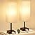 Bedside Table Lamps for Bedroom Set of 2 - Small Rectangular Nightstand Lamp with AC Outlet Charging Port, 3 Color Temperatures Desk Light with Bulb, Tabletop Reading Lamp for Living Room/Dorm/Office