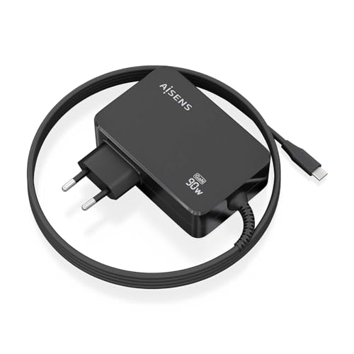 Cargador GaN 90W AISENS de alta eficiencia energética con salida USB-C estable