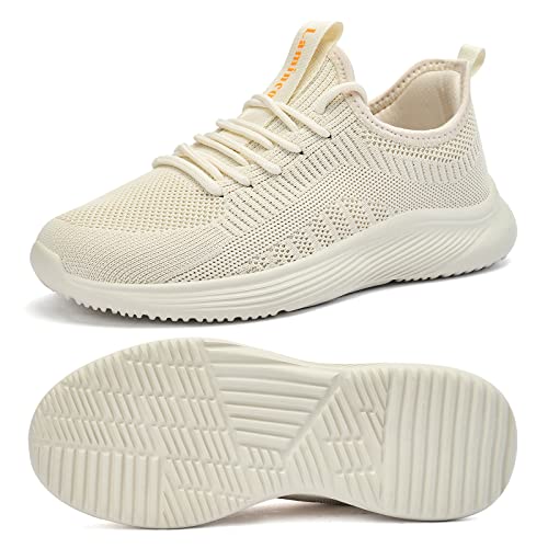 Image of Lamincoa Womens Slip On Walking Shoes Non Slip Casual Road Running Lightweight Mesh Fashion Sneakers for Gym Travel Workout