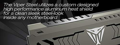 Patriot Viper Steel RAM DDR4 4133 Mhz 16GB (2x8GB) C19 Kit di Memoria Gaming XMP 2.0 Grigio - RAM - Immagine 2