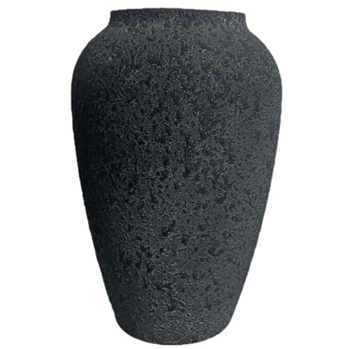 HSDXBA Wabi Sabi Rusty Vintage Vase, Handmade Cast Iron Vase