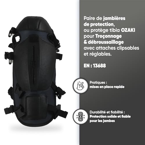 Protège tibia OZAKI avec attaches clipsables réglables pour jardin - 5