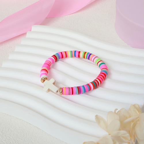 Braided Rope Cross Bracelets First Communion Baptism Christian Birthday Valentines Christmas Easter Gifts3