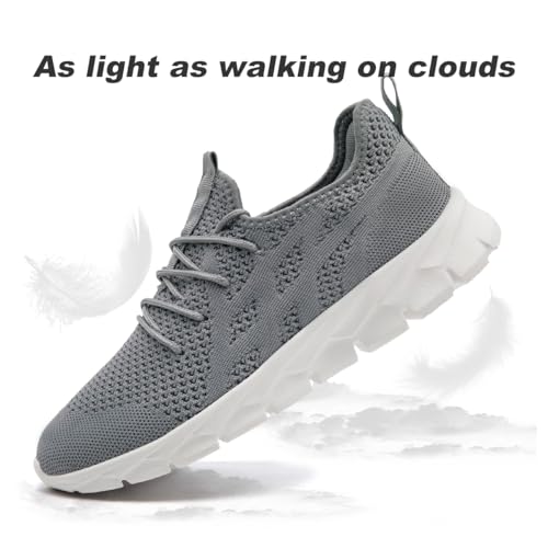 Image of DLWKIPV Mens Running Shoes Sneakers Non Slip Slip On Tennis Lightweight Athletic Cushioned Comfort for Walking Gym Fitness & Daily Training Leisure Sports