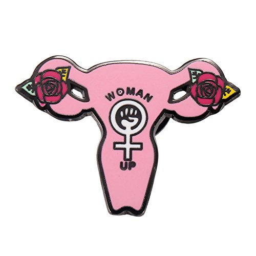 Image of GuDeKe Woemen Pin Feminist Uterus Balls Courage Brooch Cute Funny Pins Gifts Brooches