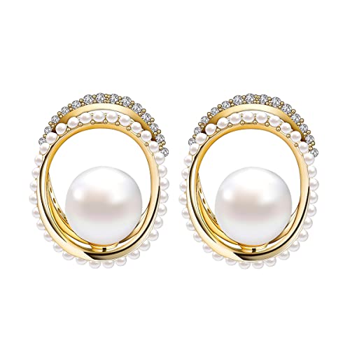 Boucles d'oreilles pour femmes broches en perles cadeau idéal