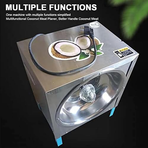 Elektrischer Kokosnussschaber, Zerkleinerer, kommerzielle Kokosnussreibe, Kokosnusshobel für Kokosnussverarbeitungsgeschäfte, Restaurants, Bäckereien 5 Elektrischer Kokosnussschaber, Zerkleinerer, kommerzielle Kokosnussreibe, Kokosnusshobel für Kokosnussverarbeitungsgeschäfte, Restaurants, Bäckereien