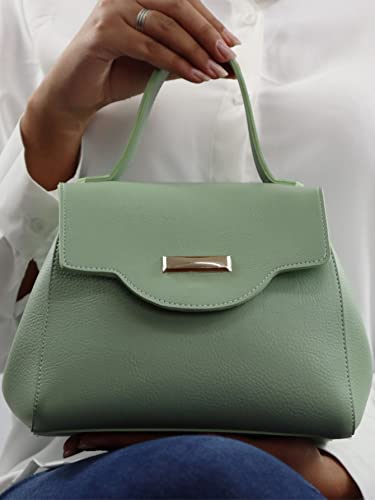 Bolsa Tote Feminina Com Alça de Mão e Transversal Removível (verde)