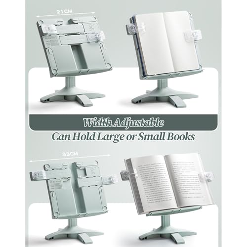 Estante giratorio para libros de texto con diseño ajustable para lectura cómoda 7