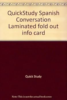Cards QuickStudy Spanish Conversation Laminated fold out info card Book