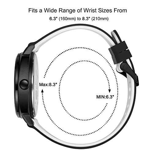 Solar Powered Watch for Women/Man/Nurse, Watch with 24 Hour Second Hand,Military Time Easy Read Dial