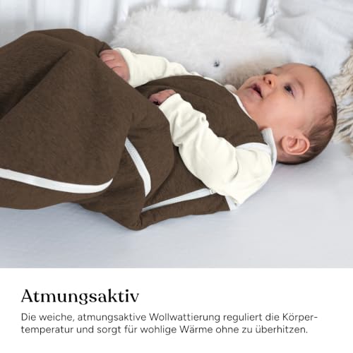 Ehrenkind Ganzjahres-Wollschlafsack Rose Melange 86/92 – Bild 4
