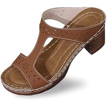 Summer Sandals for Women Comfortable Open Toe Wedges Beach Vacation Slippers Lightweight Dressy Low Heels Walking Shoes