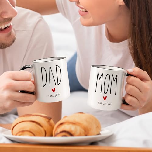 Set de tazas de cerámica para padres primerizos miniatura 4
