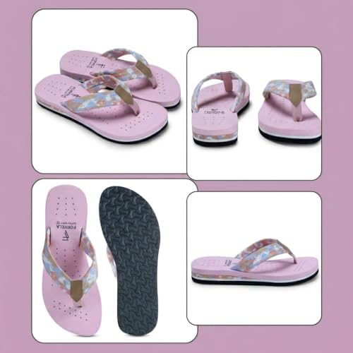 Image of FORVELA Camo Design Ortho Doctor Slipper for Women and Girls' Bathroom House Home Daily Use Dr. Chappal Orthopedic Diabetic Comfort Soft Flip flops