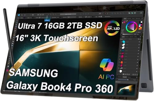 Samsung Galaxy Book4 Pro 360 2 in 1 AI PC Laptop (16