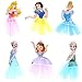 Blesky Frozen Cake Topper 6 Pezzi Principessa Topper, Compleanno Festa Topper Decorativi, Compleanno Festa Topper Decorativi, Cupcake Topper Festa Birthday Decorazione