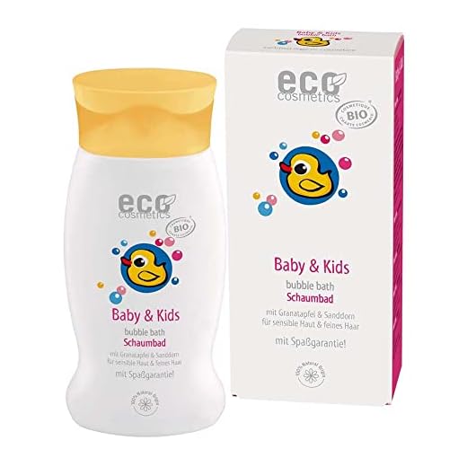 eco cosmetics Bio Baby & Kids skumbad med granatäpple och havtorn (6 x 200 ml)