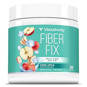 Prebiotic Fiber Powder Supplement | Healthy Gut Cleanse Detox for Women and Digestive Health Regularity, Satiety & Bloating Relief for Women | Colon Cleanser & Detox Powder Apple Flavored, 30 Servings
