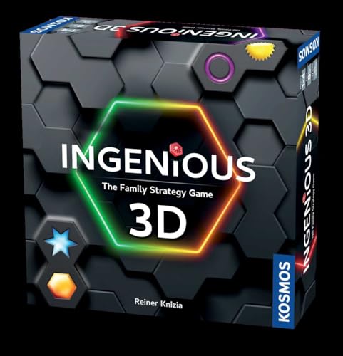Thames & Kosmos Ingenious 3D Strategy Game | Family Tile Placement Puzzle for Kids & Adults | 3D Logic Board Game | 2–4 Players | Age 8+ | Creative Thinking Challenge | Fun for Family Game Night