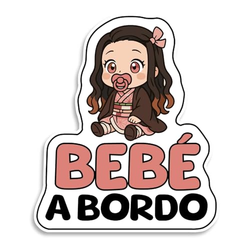Pegatina Bebe a Bordo Coche, Bebé Demonio, Pegatinas Coche, Pegatinas de Bebe a Bordo, Pegatina Resistente a UV e Impermeable