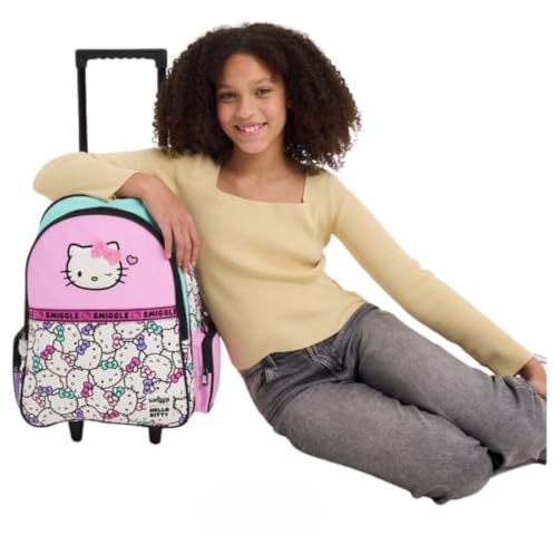 Image of ADSON 3D Embossed School Trolley Bag|Backpack Large School Bag for Boy Girl, Kids School Bag, Travel Backpack for Girl Boy, Ideal for Children Trolley 18 Inch Water Resistant
