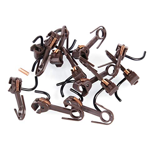 Yamix 12Pcs Model Trains Ho Scale Couplers 20Mm E-Z Mate Magnetic Knuckle Couplers For Ho 1:87 Scale Model Trains - Coffee #TOP3