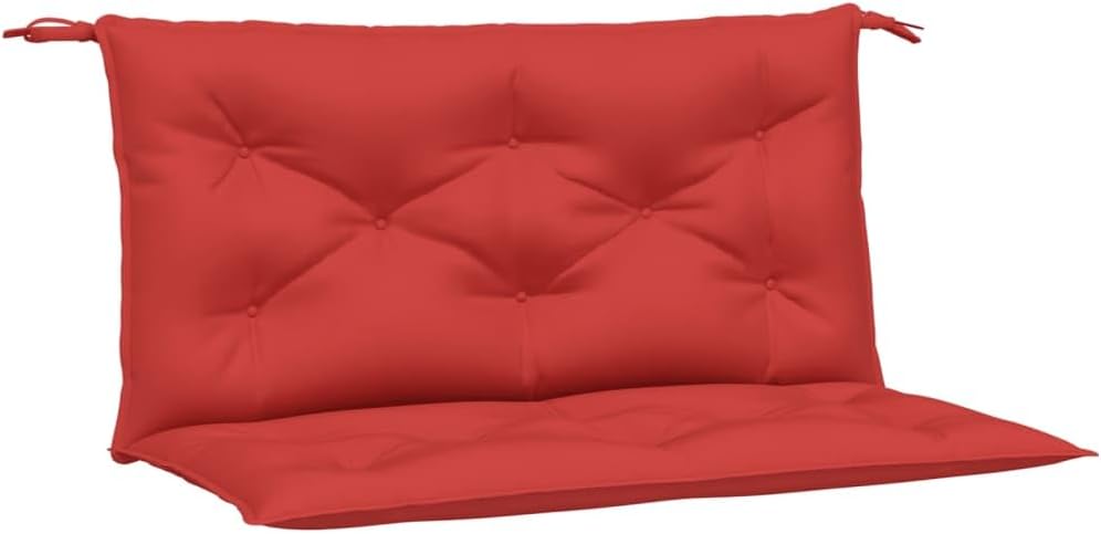 vidaXL Bench Cushion, Swing Replacement Seat Cushion, Water Repellent Outdoor Bench Cushion, Seat Pad for Patio Porch Garden, Red Oxford Fabric