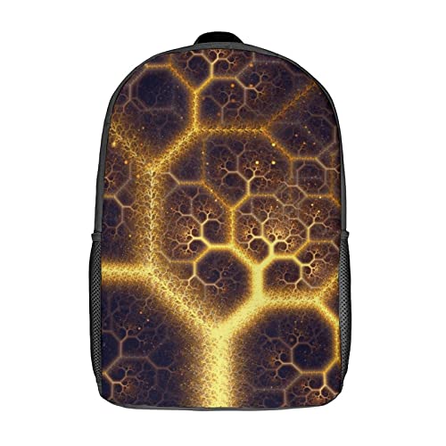 Sac d'école unisexe Fractal ergonomique et grand sac à dos anti-fatigue