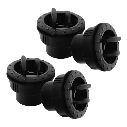 ORFOFE Rejillas de Ventilación Redondas para Autocaravanas y Autobuses, 4 Piezas, Salida de Aire Acondicionado para Coche, Deflector de Flujo Ajustable, Accesorio Versátil para Vehículos