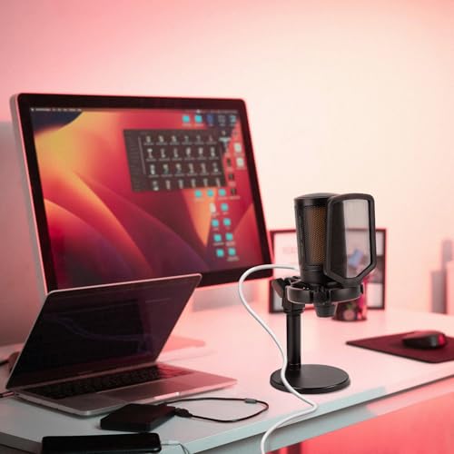 GEEKRIA dla programistów, kabel mikrofonowy typu C na USB A, 200 cm, kompatybilny z FIFINE AmpliGame A6, Razer Seiren V3 Chroma, Seiren V3 Mini, Logitech G Yeti GX, przewód mikrofonowy TONOR TC30