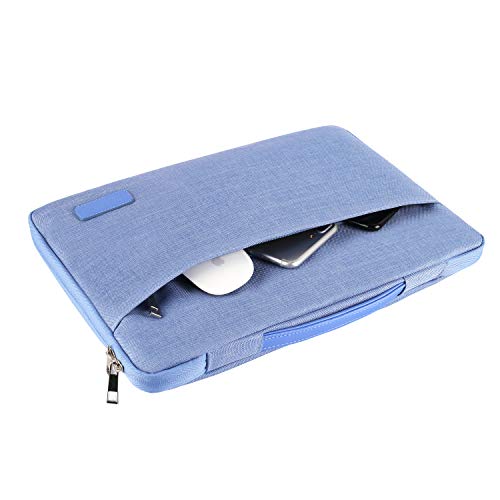 Icasso Compatible With Macbook Air 11 Inch Case Bundle 5 In 1,Ultra Slim Plastic Hard Cover With Sleeve,Screen Protector,Keyboard Cover & Dust Plug For Mac Air 11'' Model A1370/A1465 - Serenity Blue #TOP3