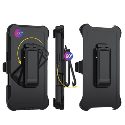 2 Pack Replacement Belt Clip Holster for OtterBox Defender Series Case Apple (iPhone 16 Pro Max (6.9")) - Thumbnail 2