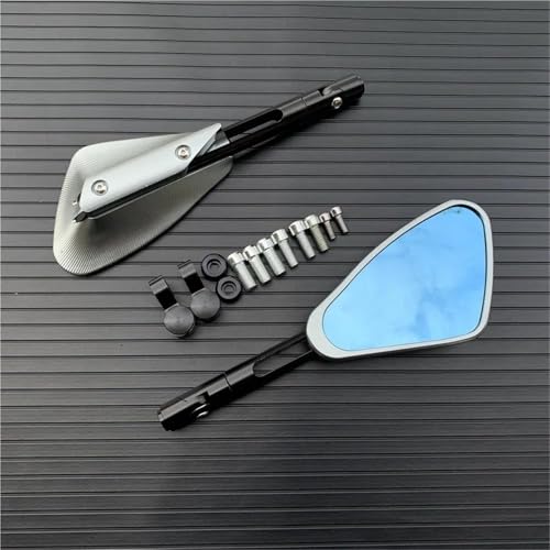 Espejos retrovisores de motocicleta en aluminio CNC titanio de alta precisión para Kawasaki Z750 2