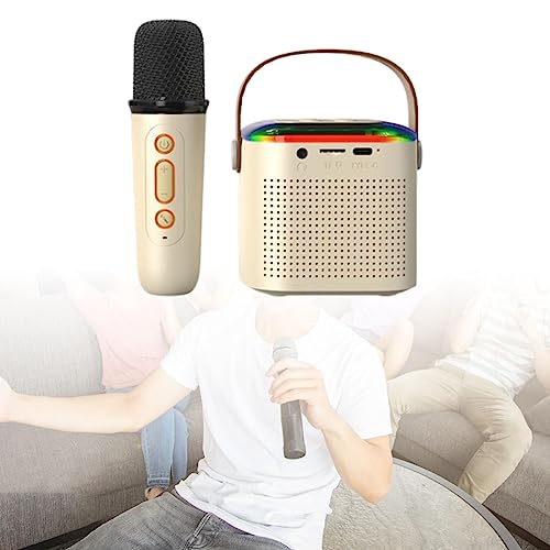 Generic Máquina de alto-falante portátil com microfone de karaokê, conjunto de karaokê sem fio, Micr