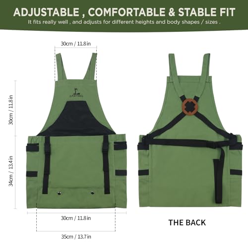 Jiashibel JS-092701 Gardening Apron With Pockets thumb #3