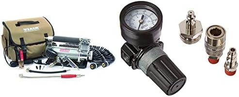 VIAIR 450P- 45053 RV Silver Automatic Portable Compressor Kit, 1 Pack, Tire Pump, Truck/SUV Tire Inflator, For up to 42 Inch Tires & 90145 RV Winterization Kit